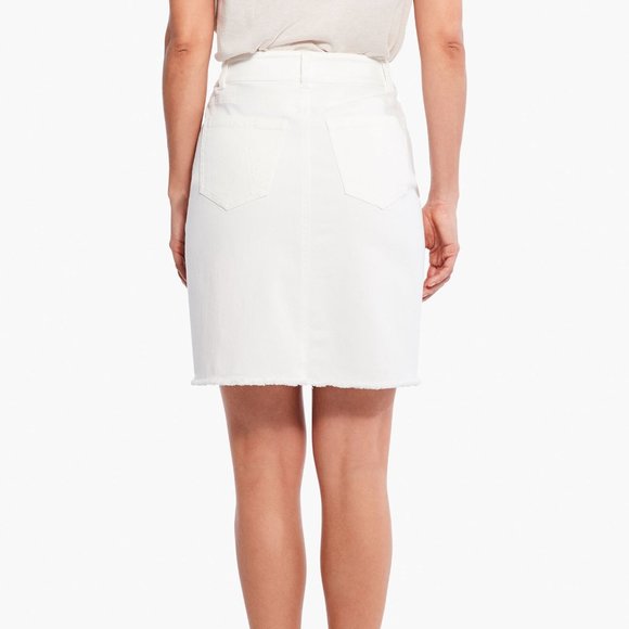 NWT NIC+ZOE DENIM 20" SKIRT - White - Size 25 - Picture 4 of 10